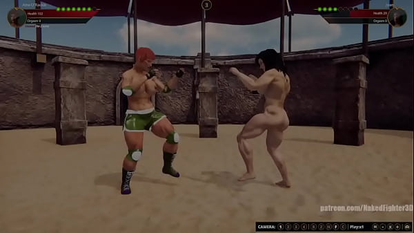 Aine O_Rackie_VS Joan_Naked Fighter 3D