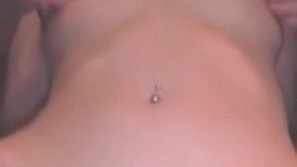 Gothic emo girl masturbating her shaved pussy