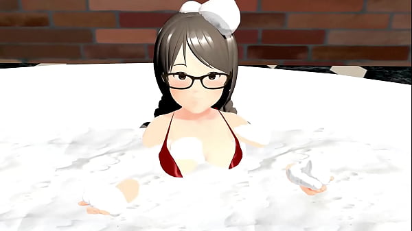 きょう 【眼鏡っ子】むっちり女子が泡風呂で隠しきれてないｗｗｗ【タオルなし】 