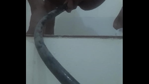 Water filled with water_pipe in_my ass