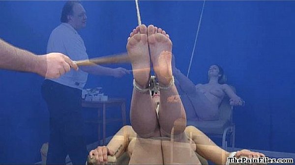 Amateur feet whipping and foot fetish of bondage babe in hardcore bdsm 