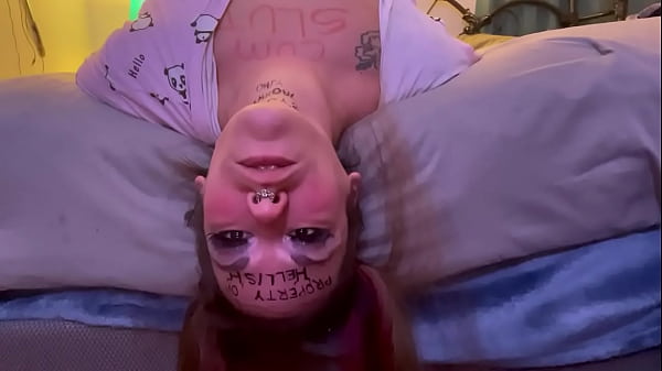 Hellish Throatfuck With Dildo thumbnail