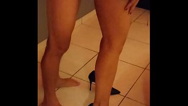 Uber driver left my pussy swollen in front of the cuckold. 