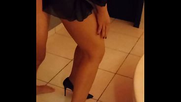 Uber driver left my pussy swollen in front of the cuckold. 