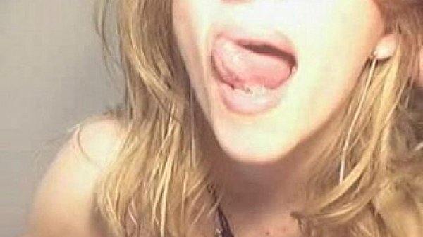 Hot Blonde Dildo In Both Holes thumbnail