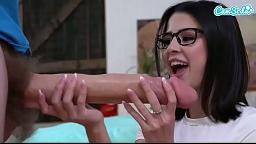 She heard rumors of her stepdad monster cock and wanted to see for herself