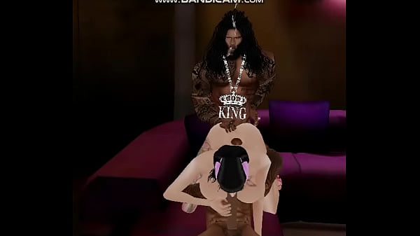 Bridgette takes 2 black cocks