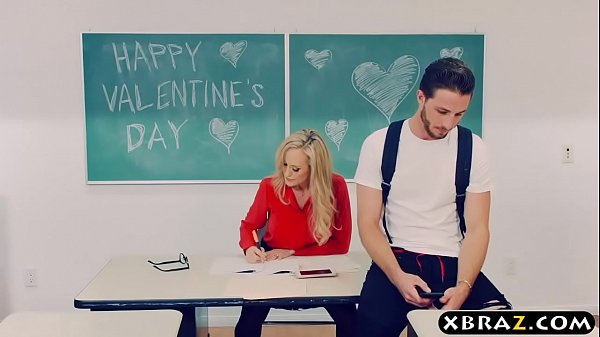 Mature teacher Brandi Lovegets with a young student