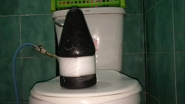 Huge 4.25 Inch diameter wide modified Plug inserted deep in my Ass Hole 