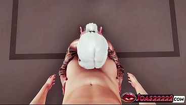 Emma in stockings animation huge cock handjob pov blowjob & deepthroat action with massive cumshot in honey select 2