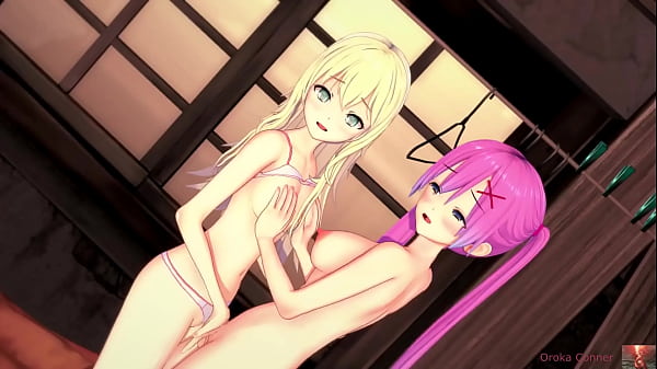 Pink haired cutie caught rubbing &ndash; ends up soaked in pussy eating finger fucking and scissor slam