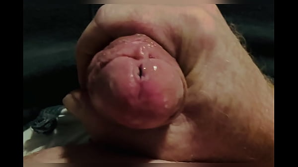Pumping PrecumDuring_My Foreskin Stretch Session
