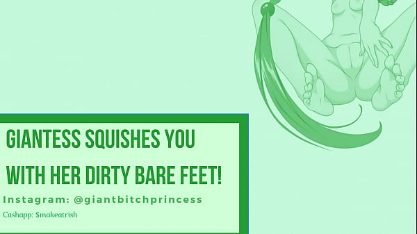 (AUDIO ONLY) Hot Giantess Crushes You Under Her DIRTY BARE SOLES! (audio roleplay fantasy) 