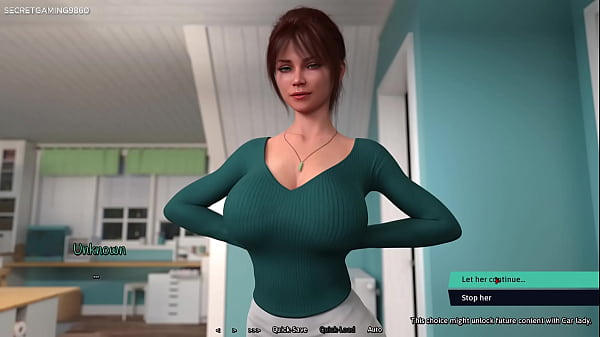 Play MP4 - Summer Heat By Naughty Fox Games - Sneaky Quiet Sex With Huge Boobs MILF While Stepmom is in The Other Room