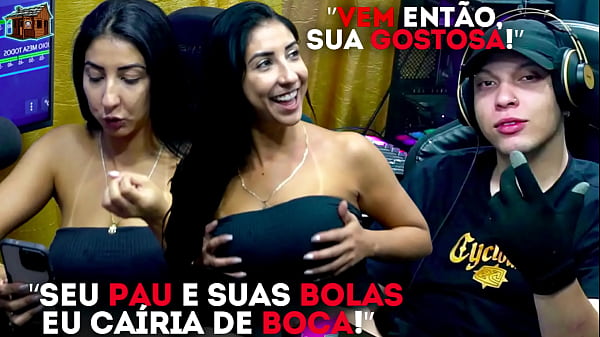 A gostosa da renatinha mello deu em cima do apresentador ser&aacute; que rola uma grava&ccedil;&atilde;o porn&ocirc; com os dois podcast p&aacute;pum no barraco