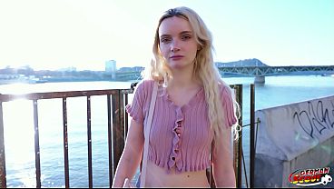 German Scout - Skinny German Teen Amber Kawaii Get Leg Shaking Orgasm At Casting Sex thumbnail