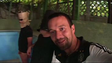 Hot babe in a blowjob competition who comes the fastest 