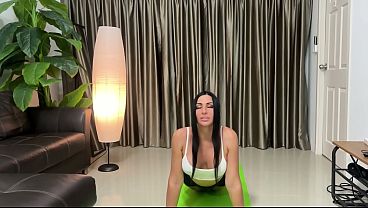 Nonton Big Tits Milf Ridden Hard During Yoga, Covered In Cum Twice thumbnail