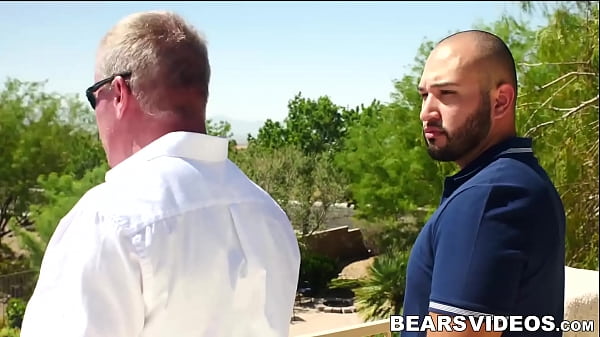 Horny hunk deepthroats rock hard cock 