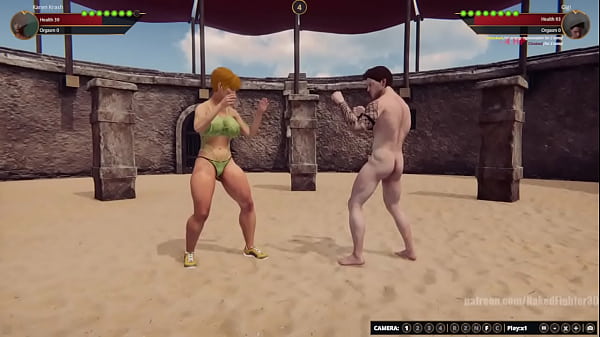 Karen Krash_VS Gigi_Naked Fighter 3D