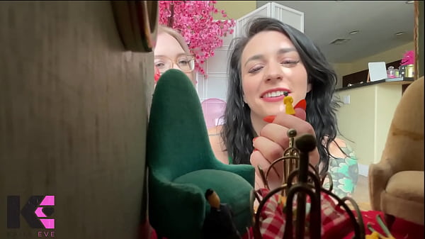 Starving giantess hunters pluck tinies into their vore