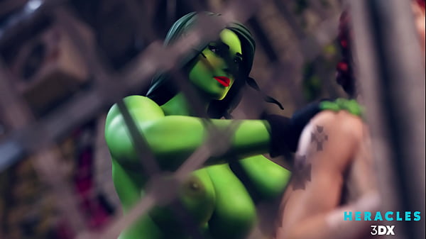 Play MP4 - She-Hulk pounding Black Widow