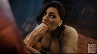 Lady Dimitrescu dando para todos resident evil 3d compilation 