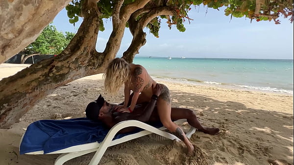 Bbc Fucks Blonde On Deserted Jamaican Beach thumbnail