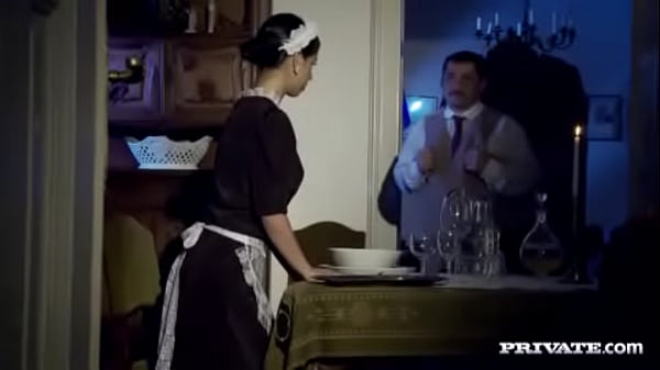 Jessyka the Maid Gets a Hard Anal Pounding While Setting the Table