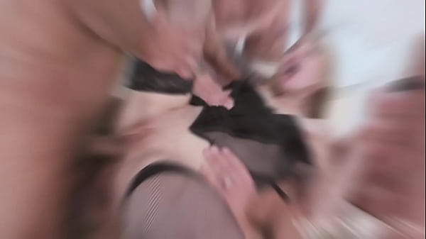 Anal Overload 5on1 with Madison Lush No Pussy - Balls Deep Anal & Swallow 