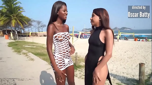 Perfect breast 19 years ebony, Jenny PRETINHA walks almost naked on the street then gets fucked by huge dicks (DAP, DVP, ... 