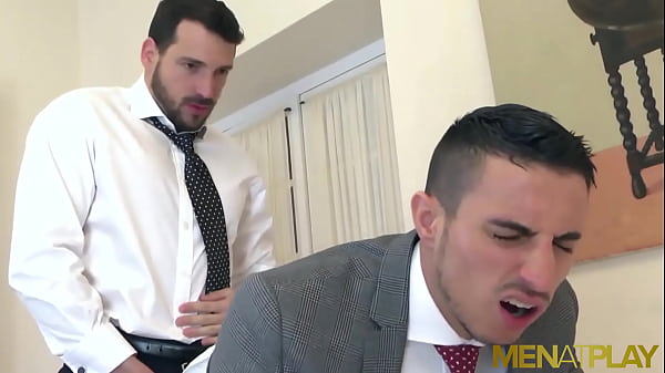 Latin Hunks In Suits Ass Fuck After BJ 