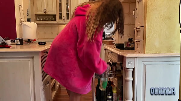 From furry slippers to bare feet in the kitchen 