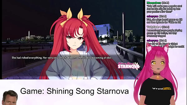 VTuber LewdNeko_Plays Shining Song Starnova Aki_Route Part 2