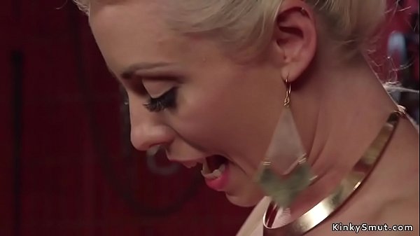 Blondedom in latex anal fucks lesbian