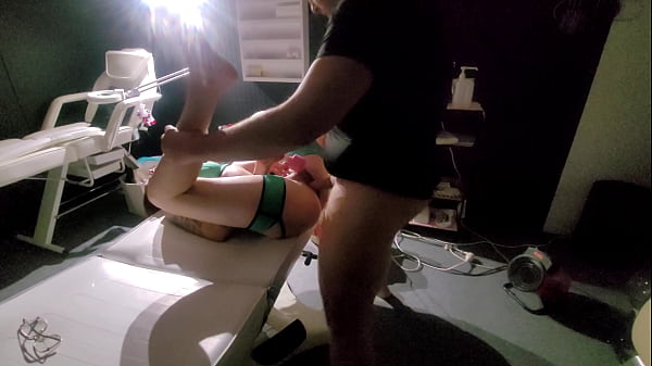 Stranger girl with_hot costume come_for massage but_she got_fucking_with some orgasm