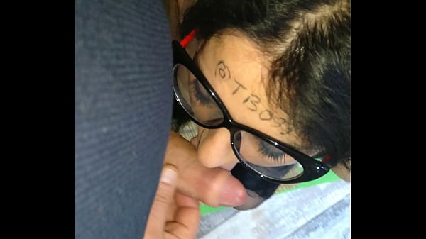 Bunny step mom showing her blowjob skills