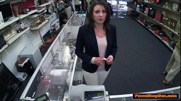 MILF wife sucks and fucks Pawnshop owners big_cock