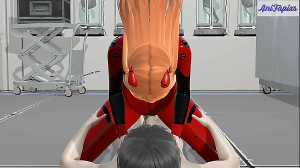 Aska Rode My Dick Instead Of The Mecha - 3D HENTAI 