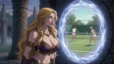 Nonton Ai Generated Bored Asgard Goddess Gets Transformed And Worshipped On The Tennis Court Ai Animation thumbnail