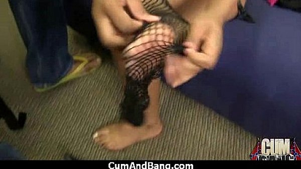 Sexy ebony snatched and group fucked by white dudes 29 