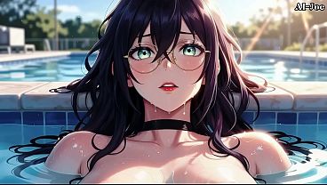 Beautiful Woman With Glasses Helps me. episode-2. AI-generated
