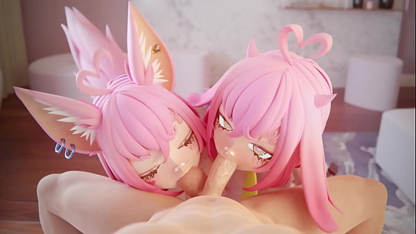 Play MP4 - Two Slutty Anime Girls Suck Your Cock