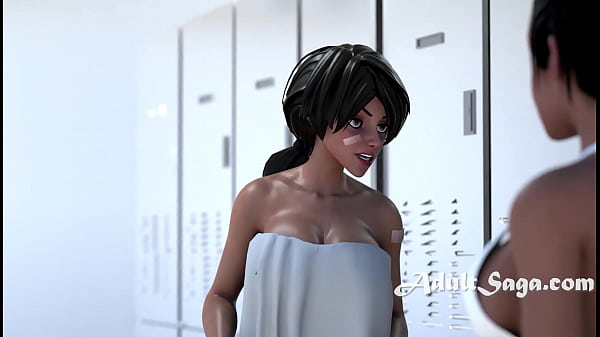 Busty_babes wrestle first scissor later Animated Porn