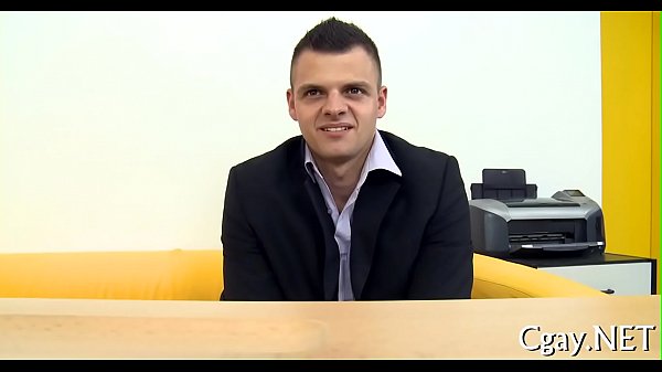 Ribald blowjob for lusty gay 