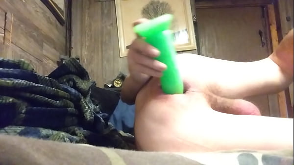 New greeny dildo analfun