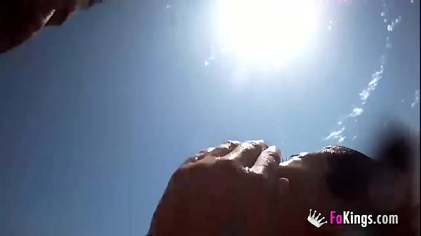 Sol enjoys a good masturbation while sunbathing and swimming at beach 