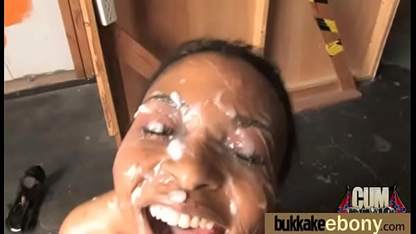 EbonyBabe Sucks Group Of White Guys_17