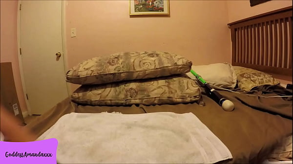 Sexy milf masturbates in jean skirt & thongs