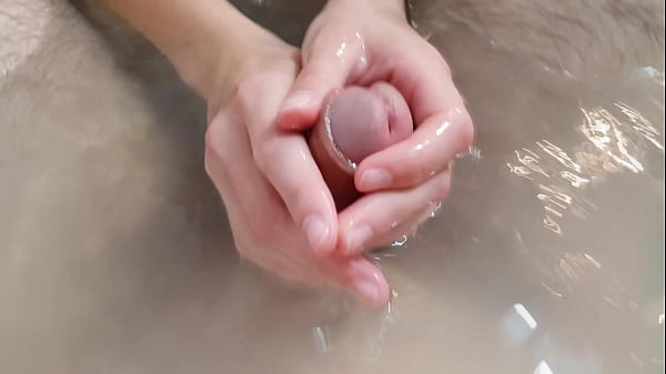 Teen Bath Jerking Off With Underwater Cum! 4k! thumbnail